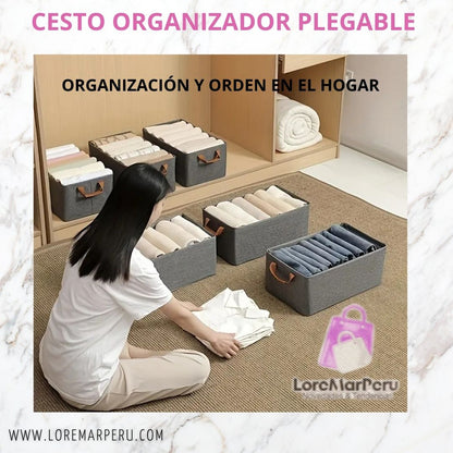 CESTO ORGANIZADOR PLEGABLE - PACK 2 UNIDADES