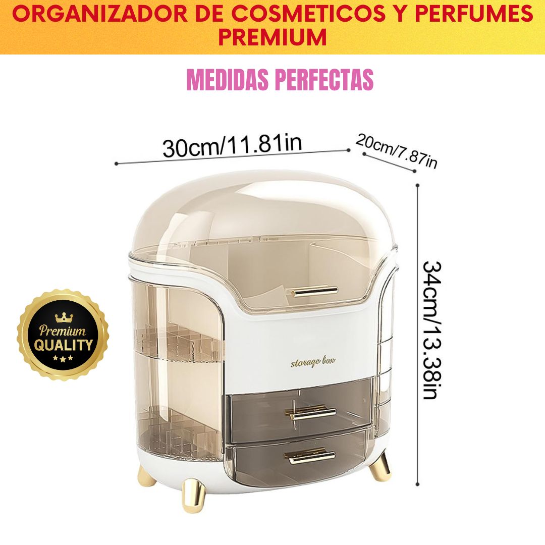 ORGANIZADOR DE COSMETICOS Y PERFUMES PREMIUM