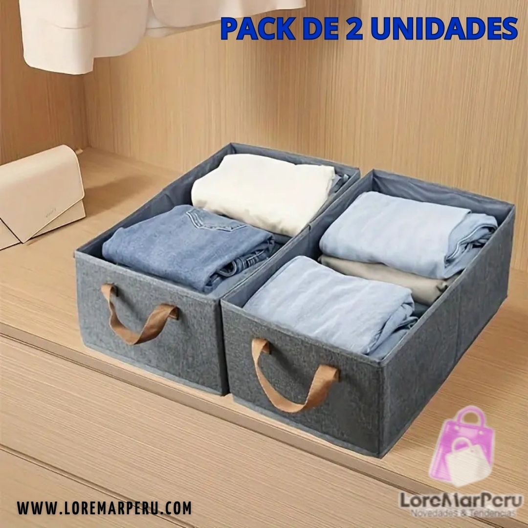 CESTO ORGANIZADOR PLEGABLE - PACK 2 UNIDADES